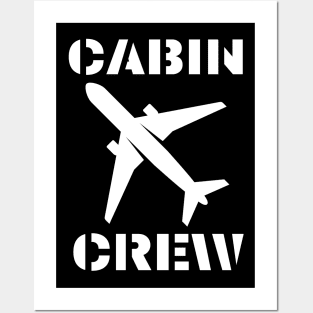 Cabin Crew (Flight Attendants, with Airplane/Aircraft) Posters and Art